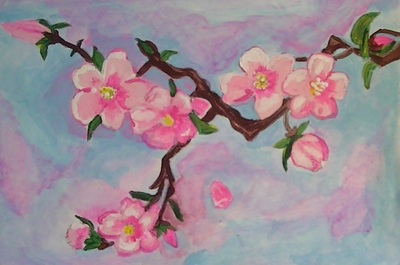 Cherry Blossoms - 11 x 14 $30 
